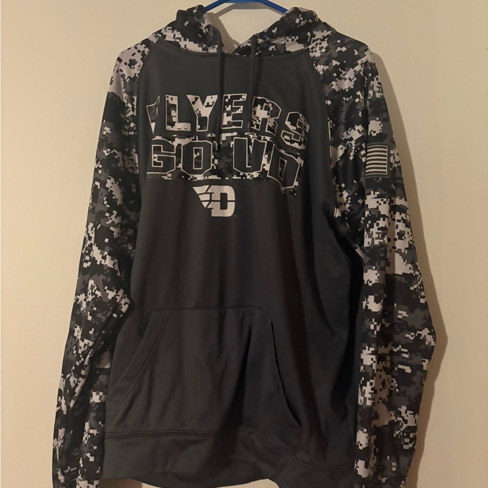 Colosseum Black Digital Camouflage Hoodie